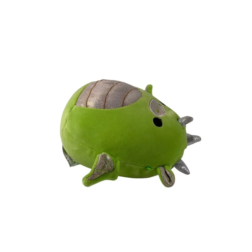 Squishmallows Dragon Kids 8 Inch Green Excellent Metallic Silver Belly Desmund